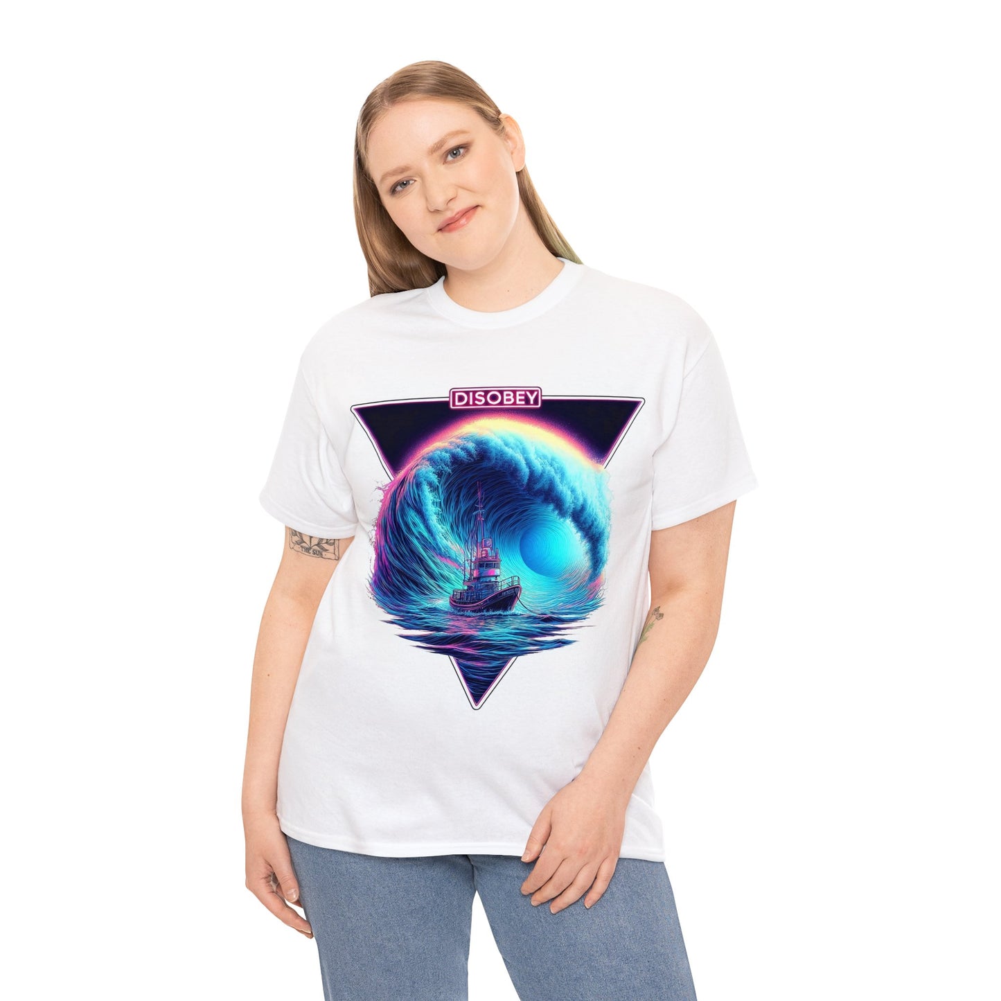 DISOBEY Classic Surf Tee - TSUNAMI FISHER