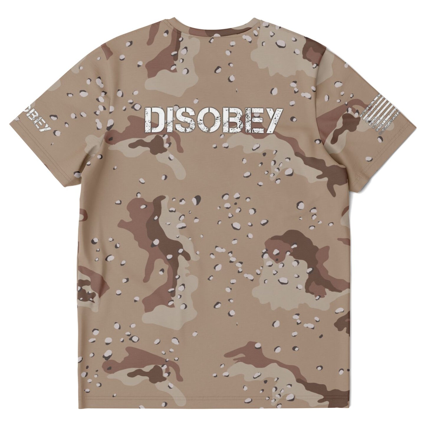 DISOBEY Camotivational "Life Isn't a Gig" Chocolate Chip Desert Camo Shirt
