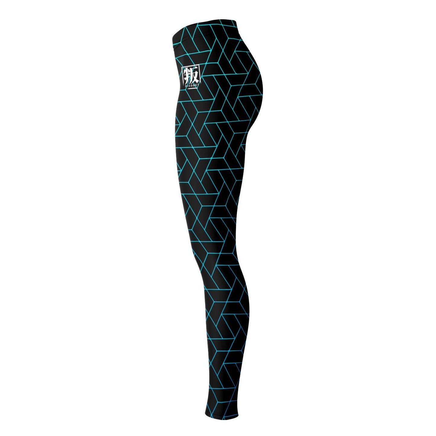 DISOBEY Festival Leggings - CYBERBLACK TEAL