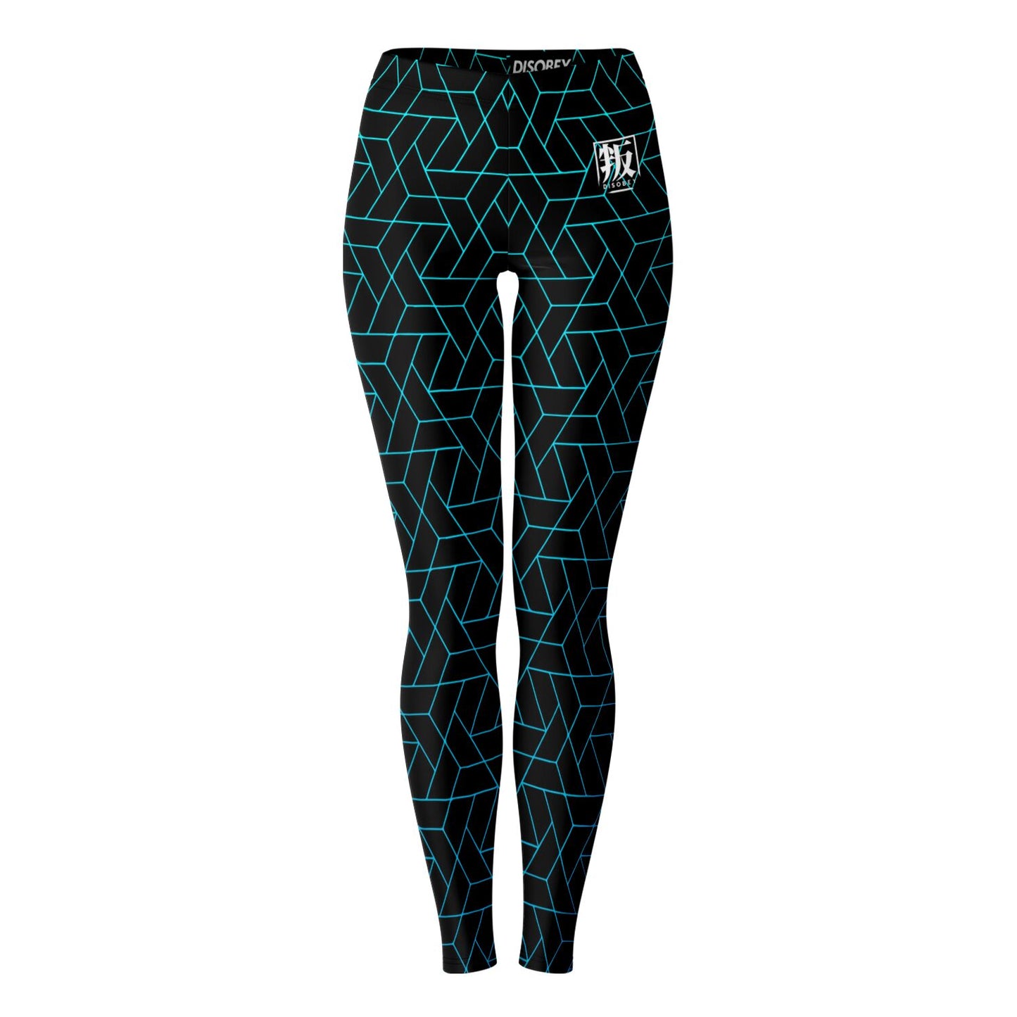DISOBEY Festival Leggings - CYBERBLACK TEAL