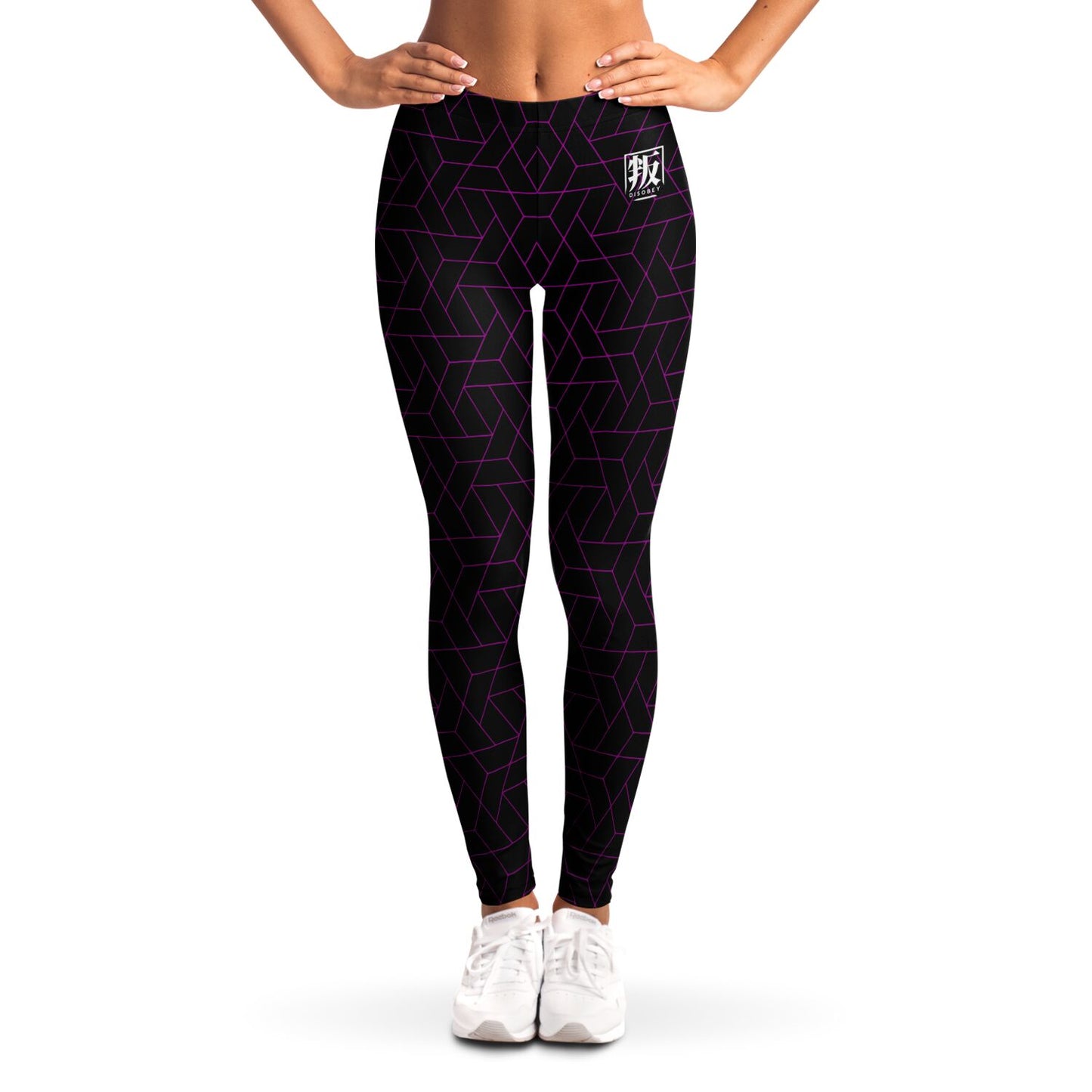 DISOBEY Festival Leggings - CYBERBLACK FUSCHIA