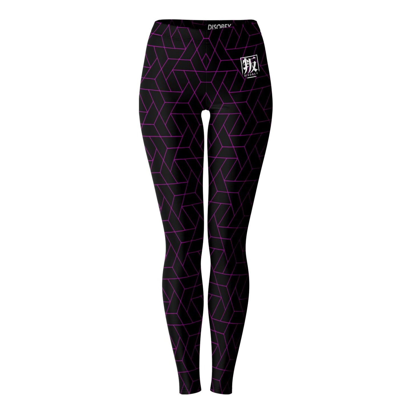 DISOBEY Festival Leggings - CYBERBLACK FUSCHIA
