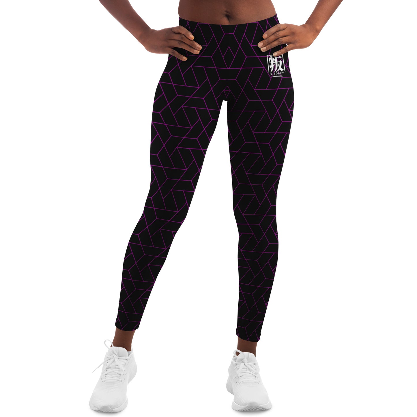 DISOBEY Festival Leggings - CYBERBLACK FUSCHIA