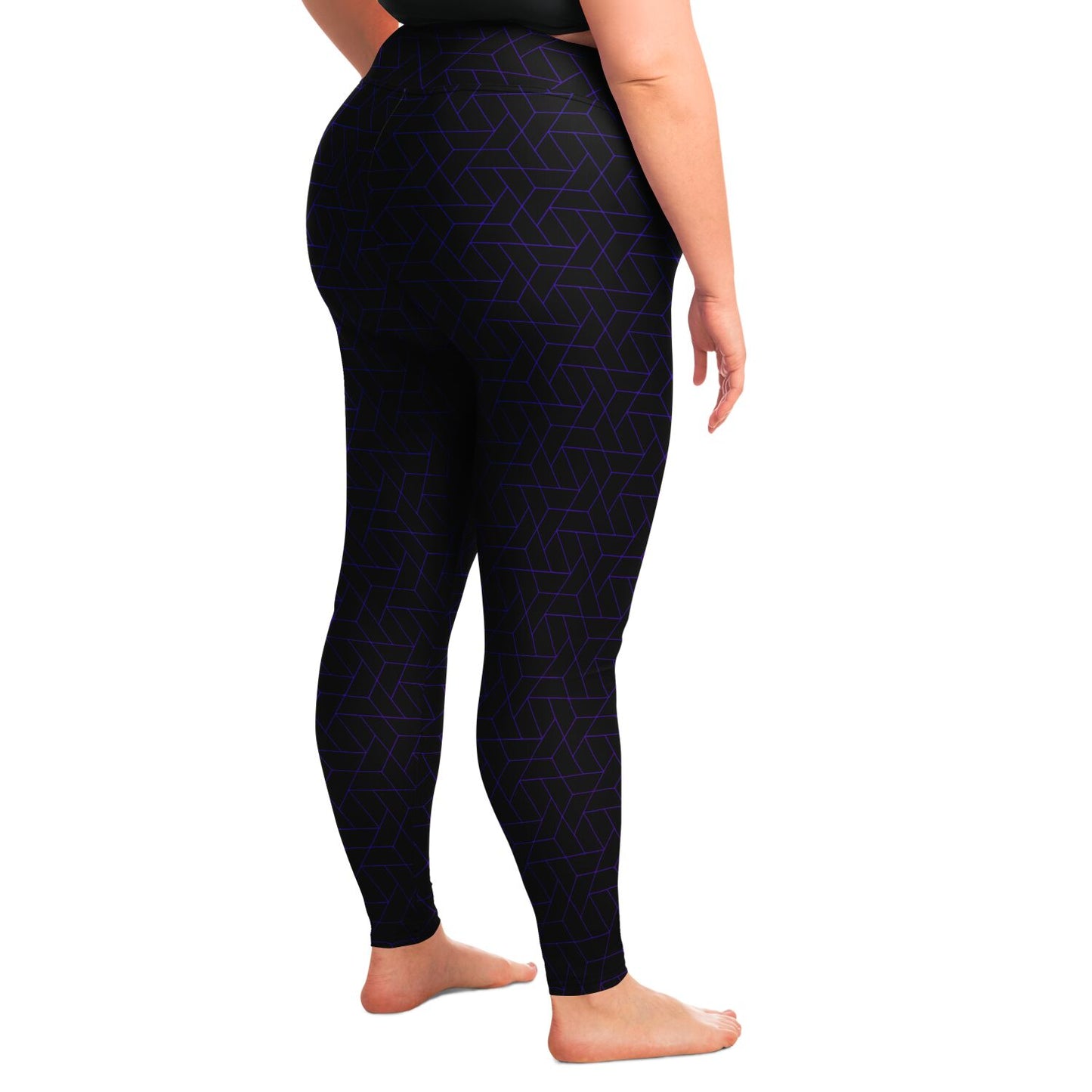 Plus Size Legging - CYBERBLACK DARK