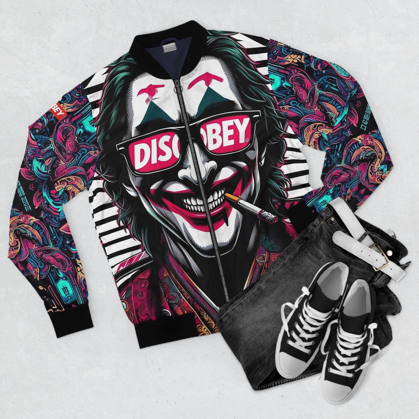 DISOBEY Men's Bomber Jacket (JACK LINEUP)