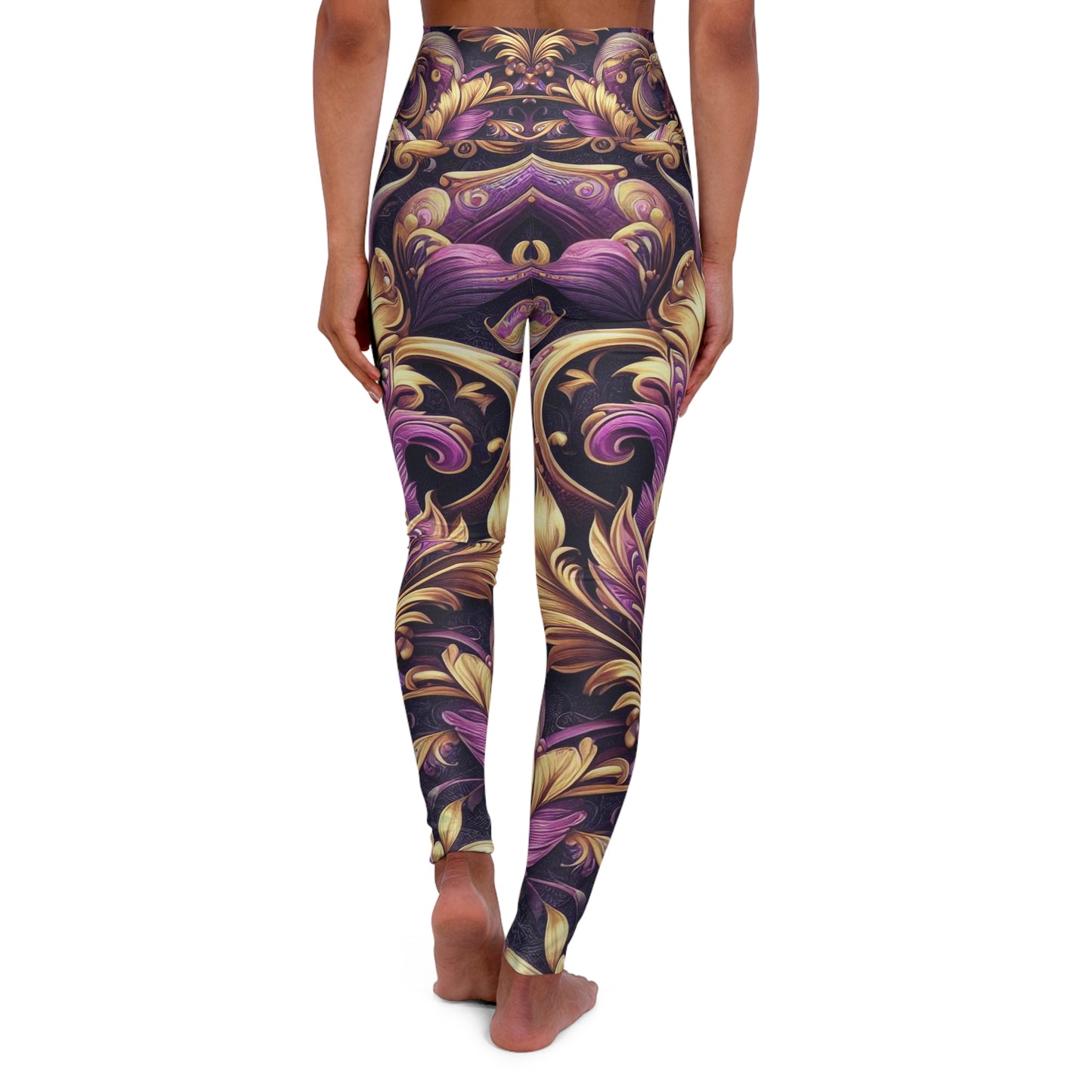 High Waisted Leggings (PURPLE TREASURE)