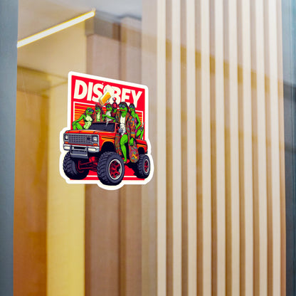 DISOBEY Retro Vinyl Decal (Truckin)