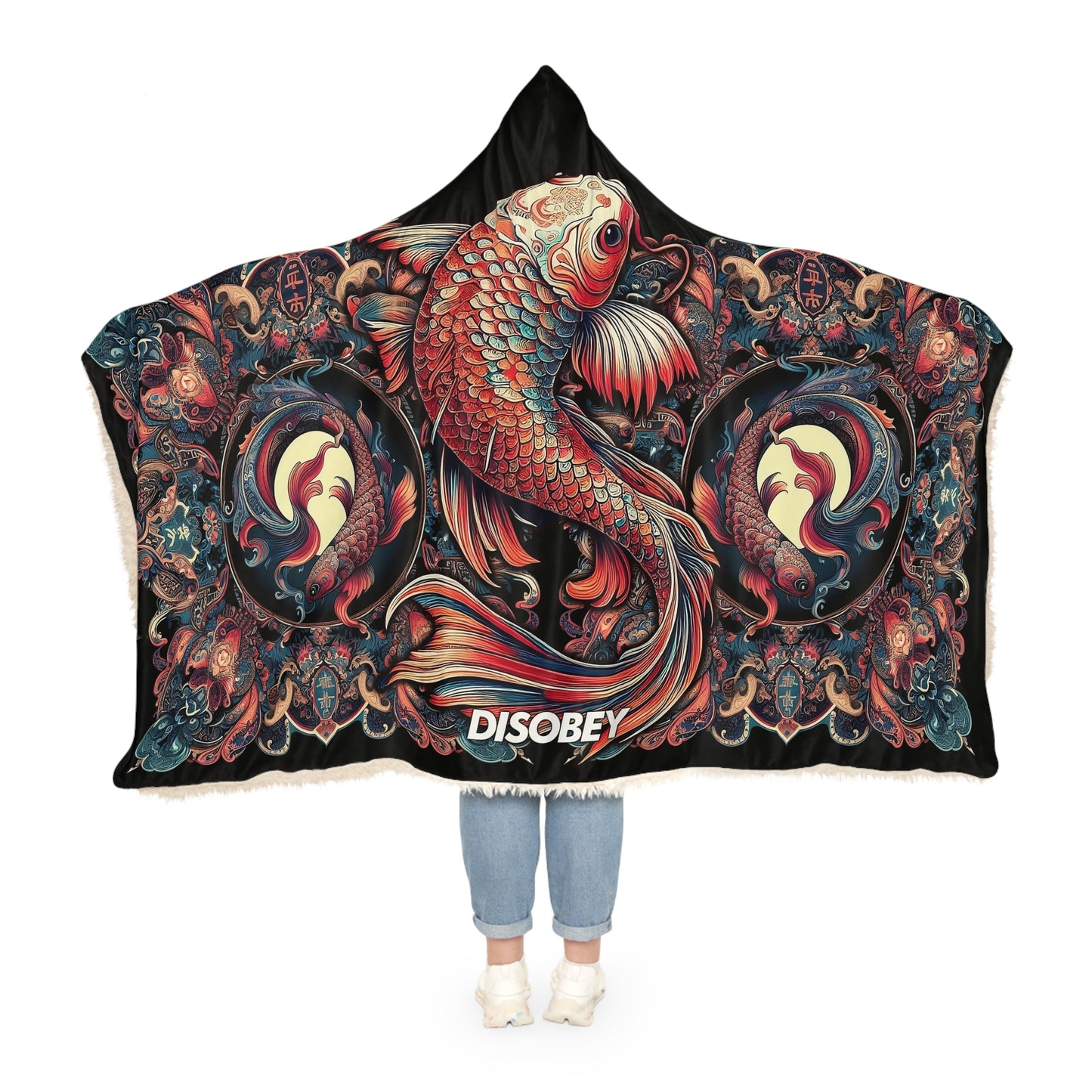 Hooded Snuggle Blanket - ROYAL KOI