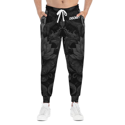 DISOBEY Athletic Joggers (LOTUSFACE BLACK DESIGN 2)