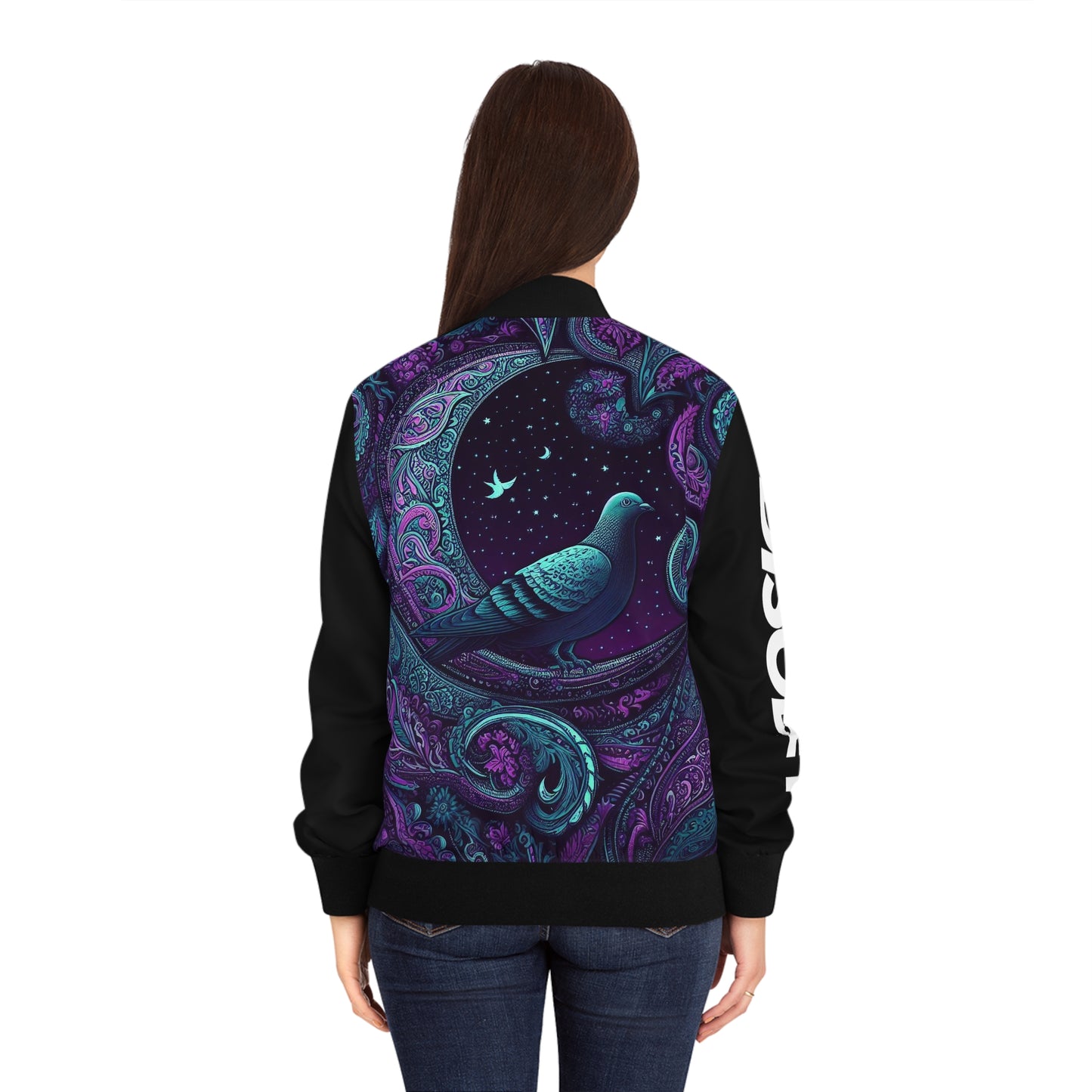 Women's Bomber Jacket (PIGEON MOON)