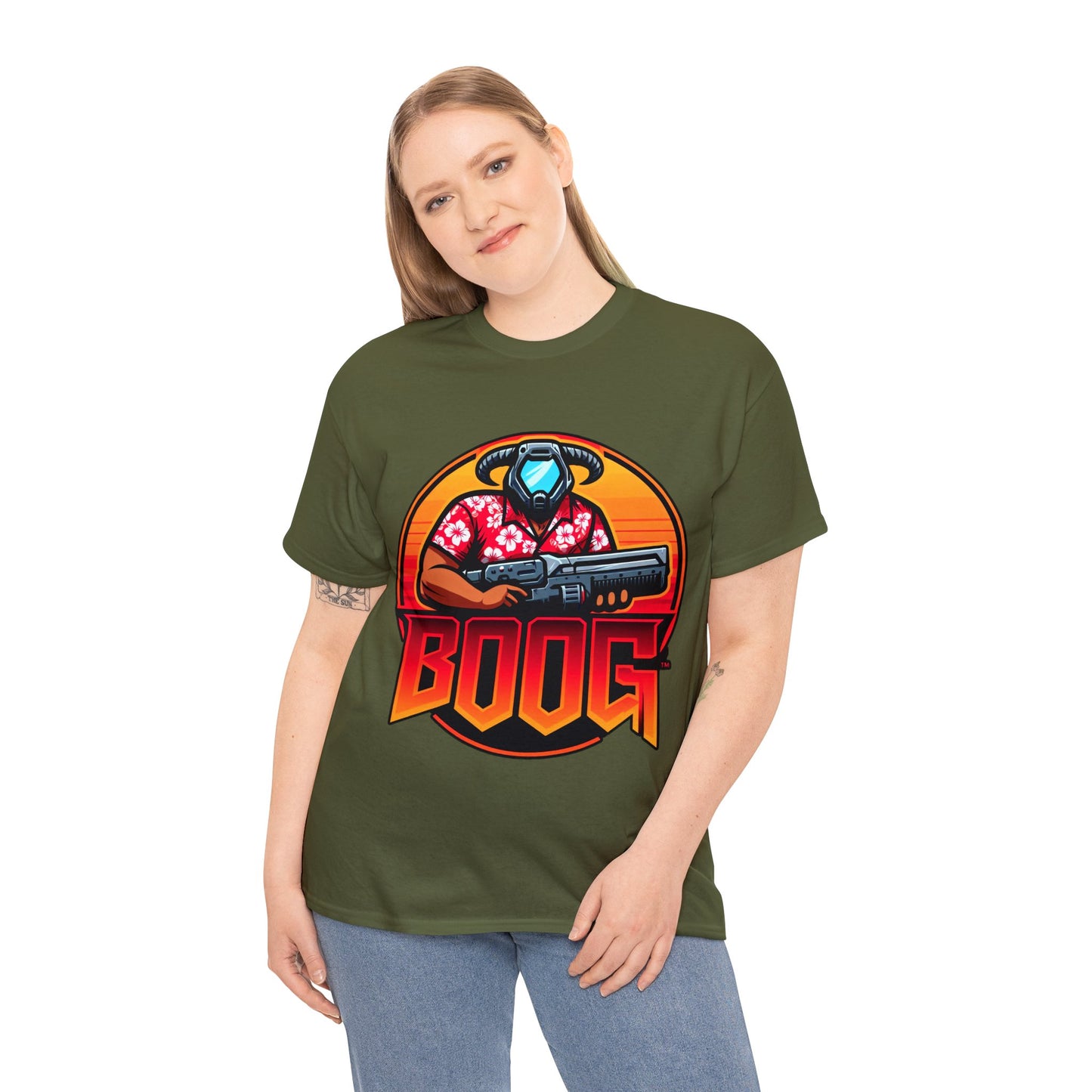 BOOG Basic Heavy Cotton Unisex Tee - BOOG LOGO