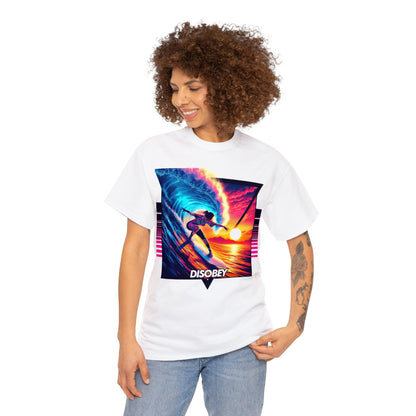 DISOBEY Classic Surf Tee - SUNSET SHELIA