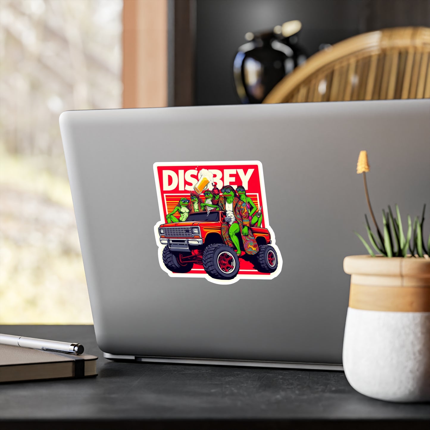 DISOBEY Retro Vinyl Decal (Truckin)