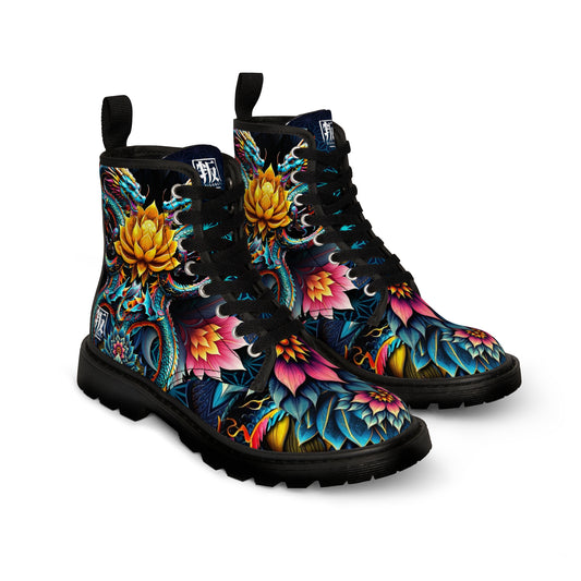 DISOBEY Women's Canvas Boots - LOTUSFACE 2025