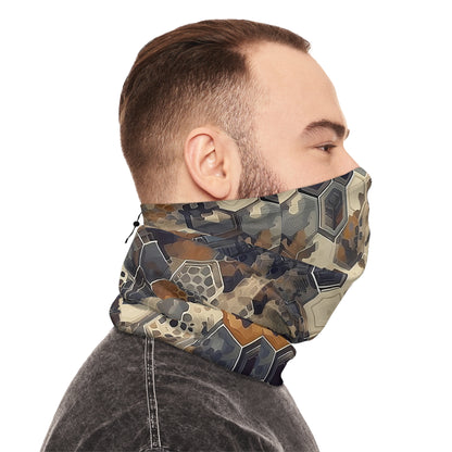 Hexcam Flecktarn Winter Neck Gaiter With Drawstring