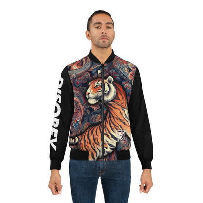 DISOBEY Men's Bomber Jacket (TIGERS ARE FRIENDS)