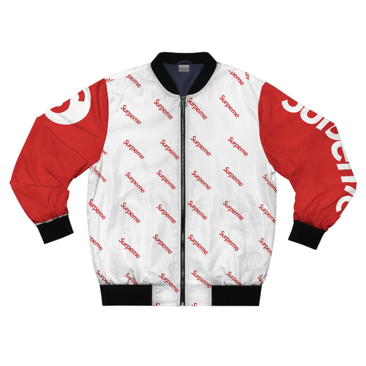 Surpeme Varsity Bomber Jacket - Limited Edition White