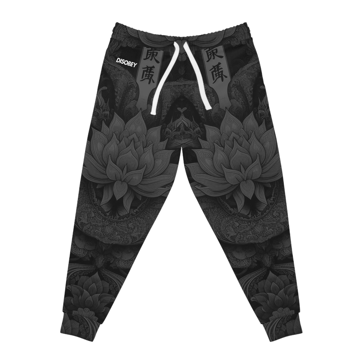 DISOBEY Athletic Joggers (LOTUSFACE BLACK)