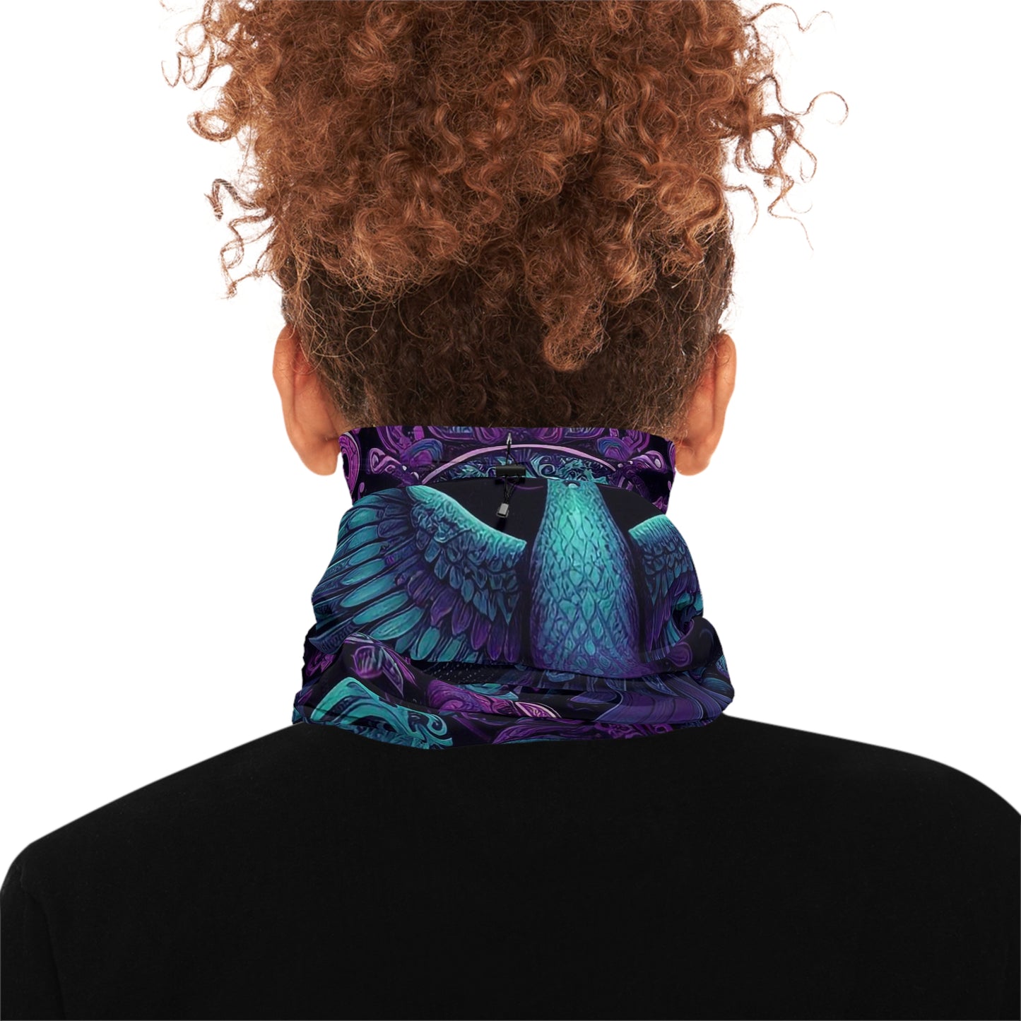 Winter Neck Gaiter W/ Drawstring - PURPLE PIGEON