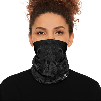 Winter Neck Gaiter W/ Drawstring - BIGFISH BLACK