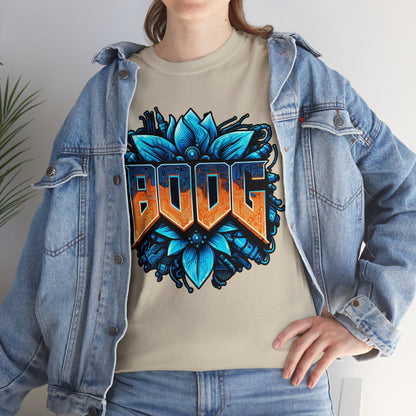 BOOG Basic Heavy Cotton Unisex Tee - BOOG CYBERFLOWER