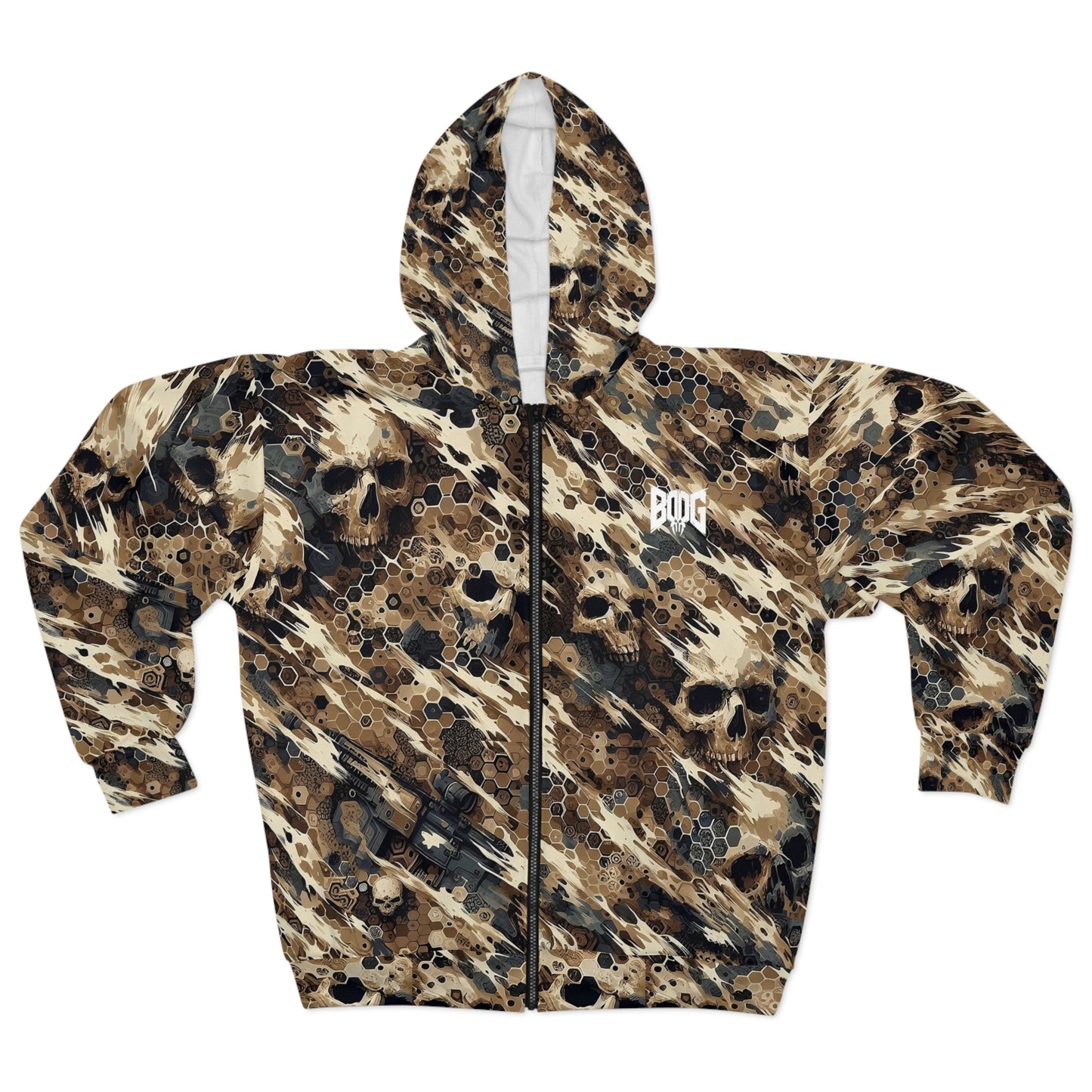 Hexcam Skull Desert Camo Hoodie