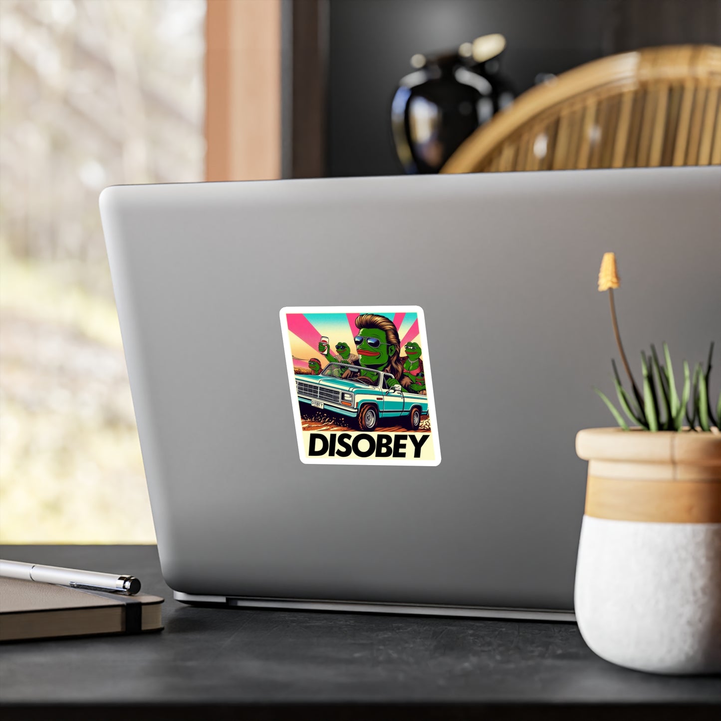 DISOBEY Retro Vinyl LARGE Decal (Road Soda)