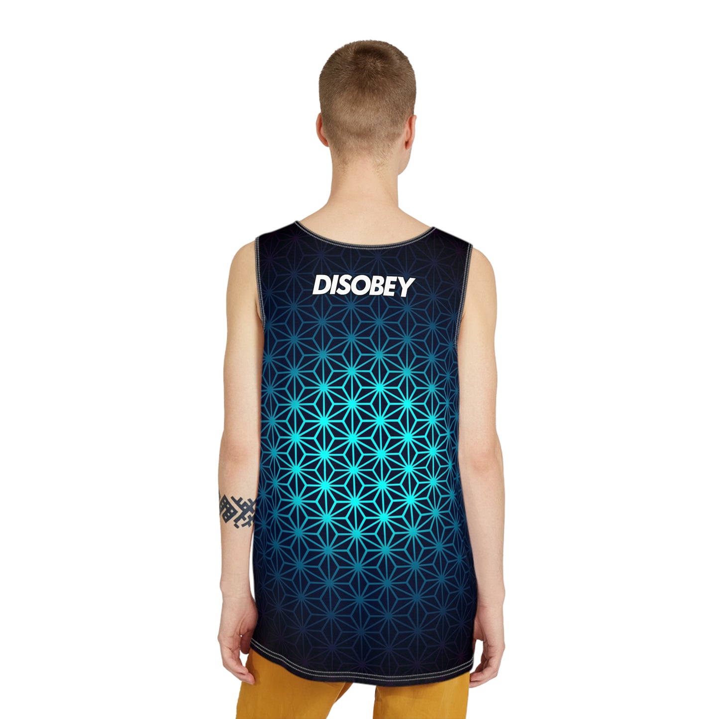 DISOBEY Men's Thin Gym Tank (SACRED G)