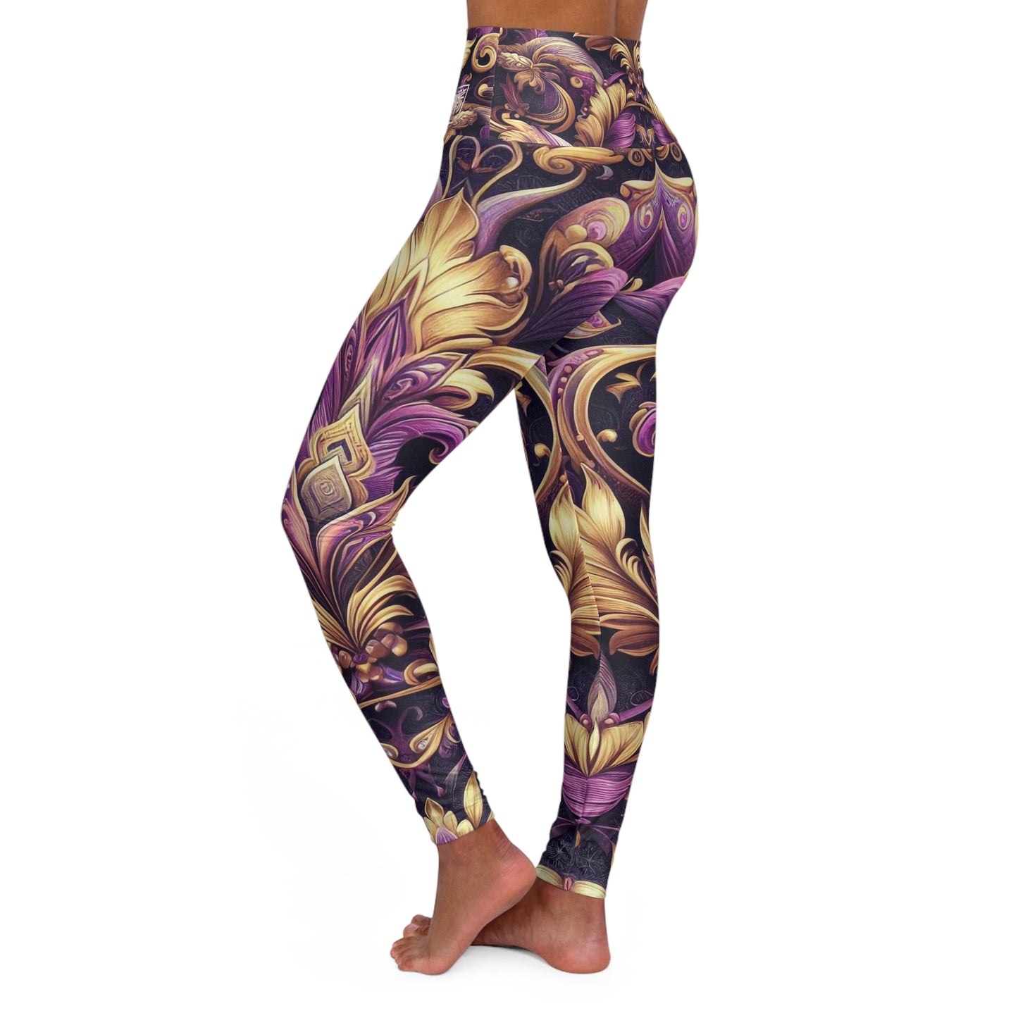 High Waisted Leggings (PURPLE TREASURE)