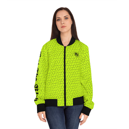 DISOBEY Women's Bomber Jacket (EAT THE RICH)