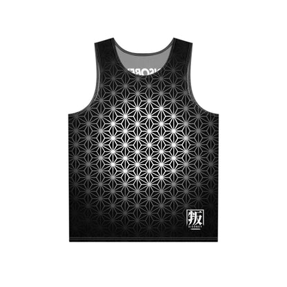 DISOBEY Men's Thin Gym Tank (SACRED G B&W)