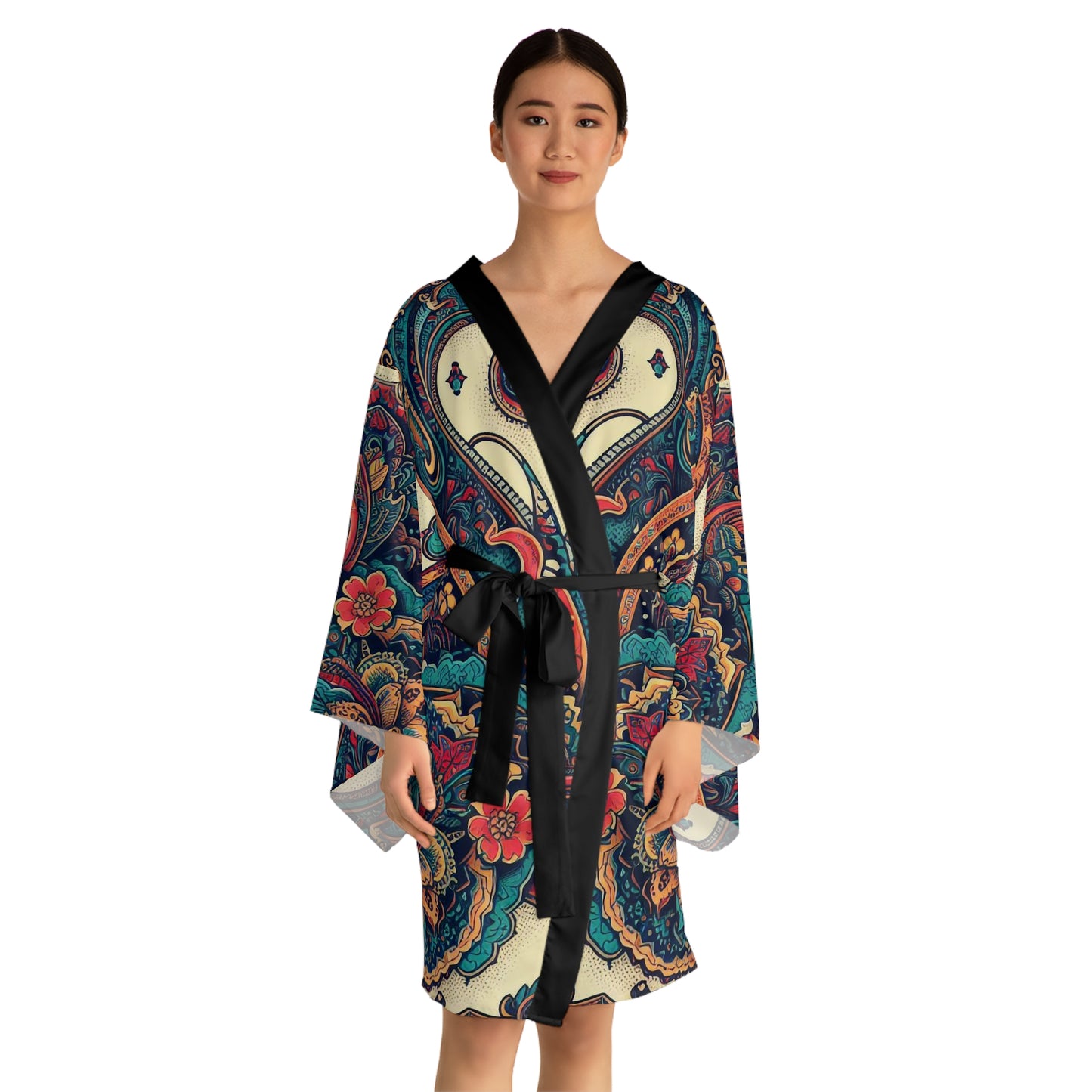 Long Sleeve Kimono Robe (ORIENTAL FLAVOR)