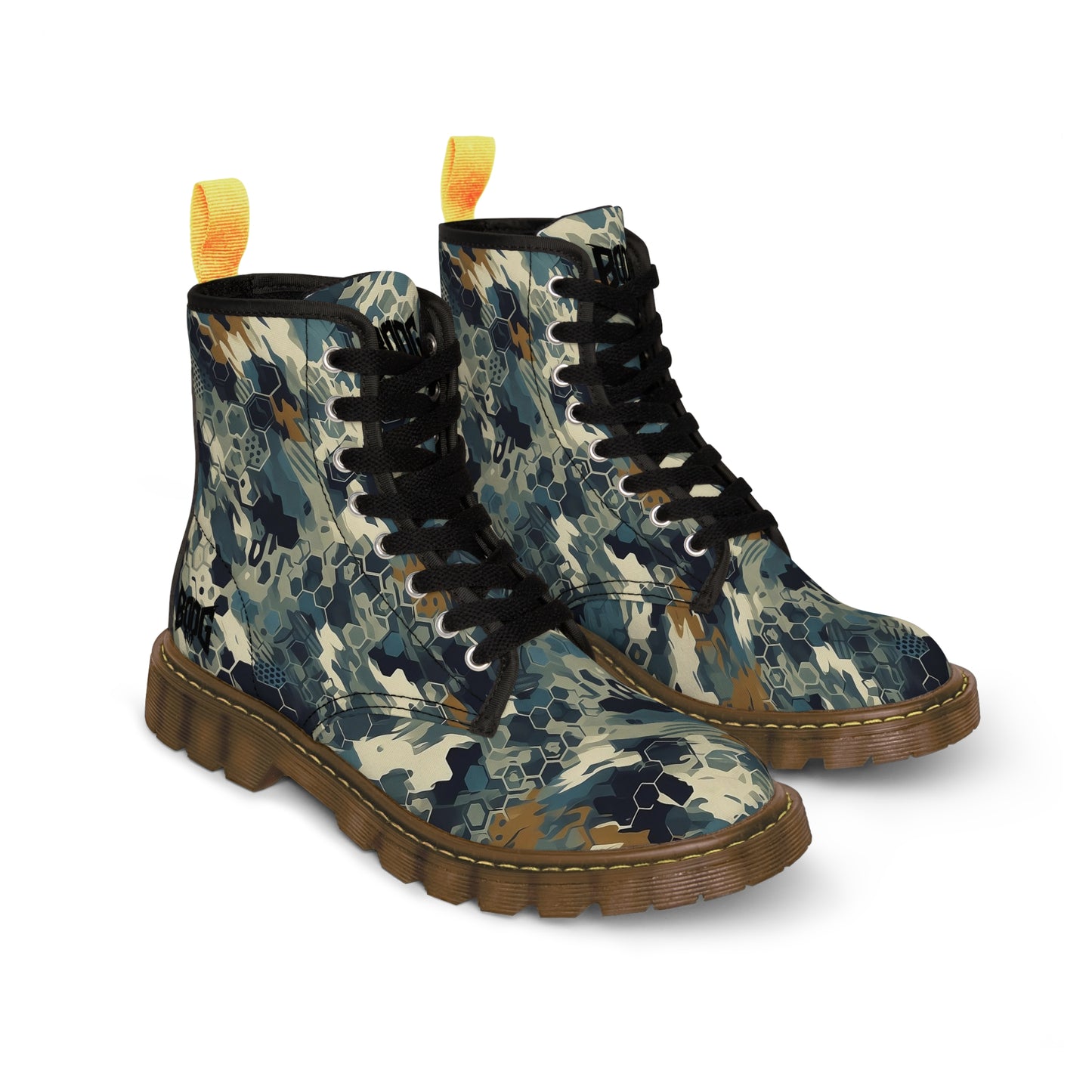 HEXCAM Rhodesian Blue Men's Canvas Boots