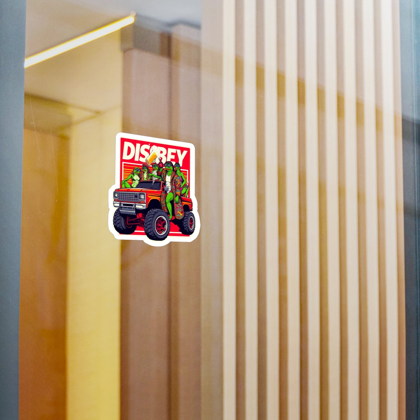 DISOBEY Retro Vinyl Decal (Truckin)