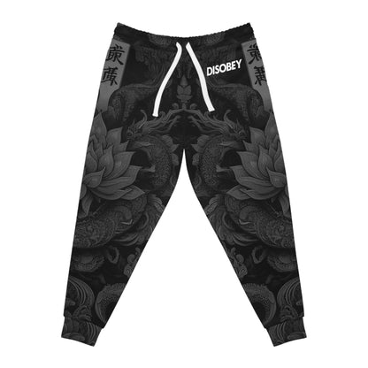 DISOBEY Athletic Joggers (LOTUSFACE BLACK DESIGN 2)