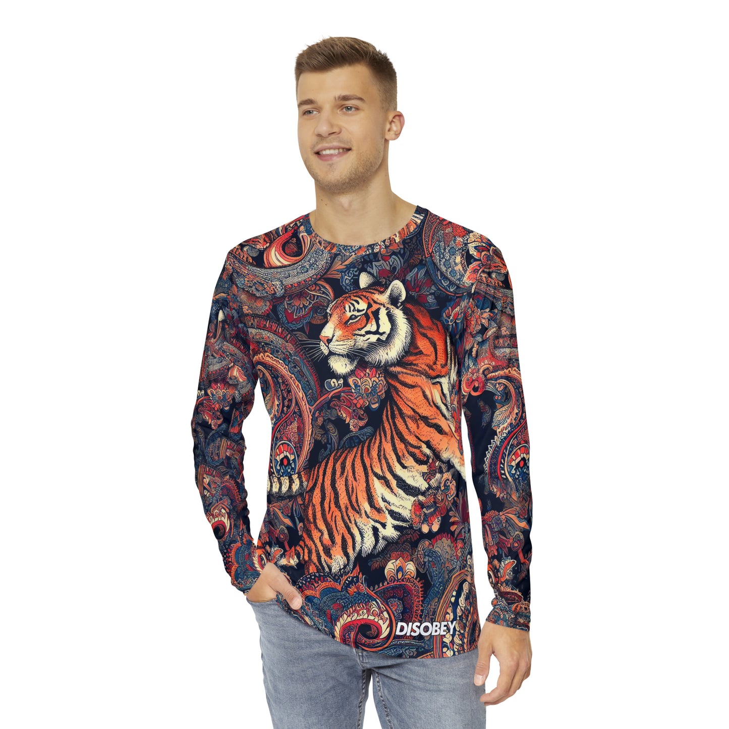 Men's Long Sleeve Shirt (TIGERS ARE FRIENDS)