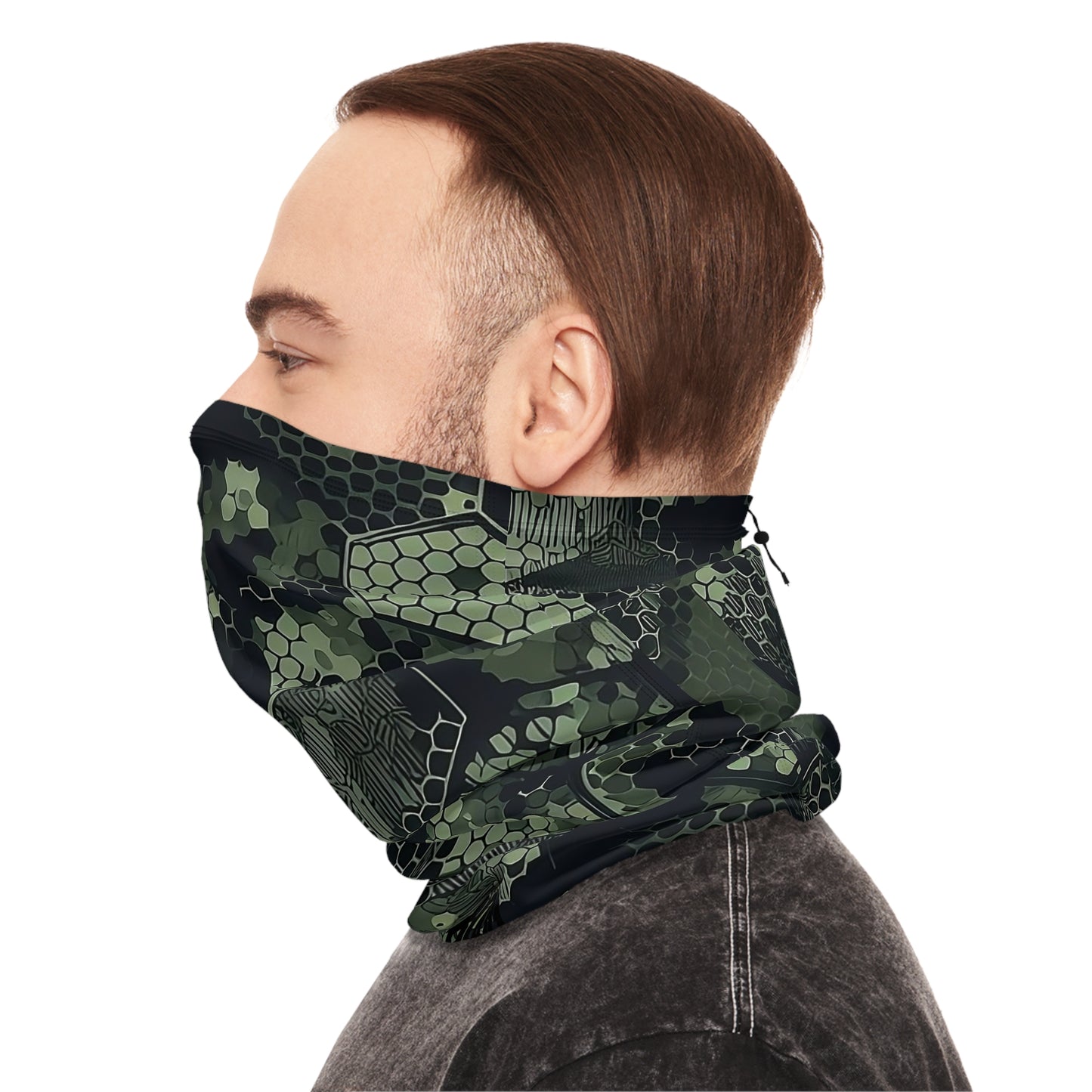 Hexcam Jungle Winter Neck Gaiter With Drawstring