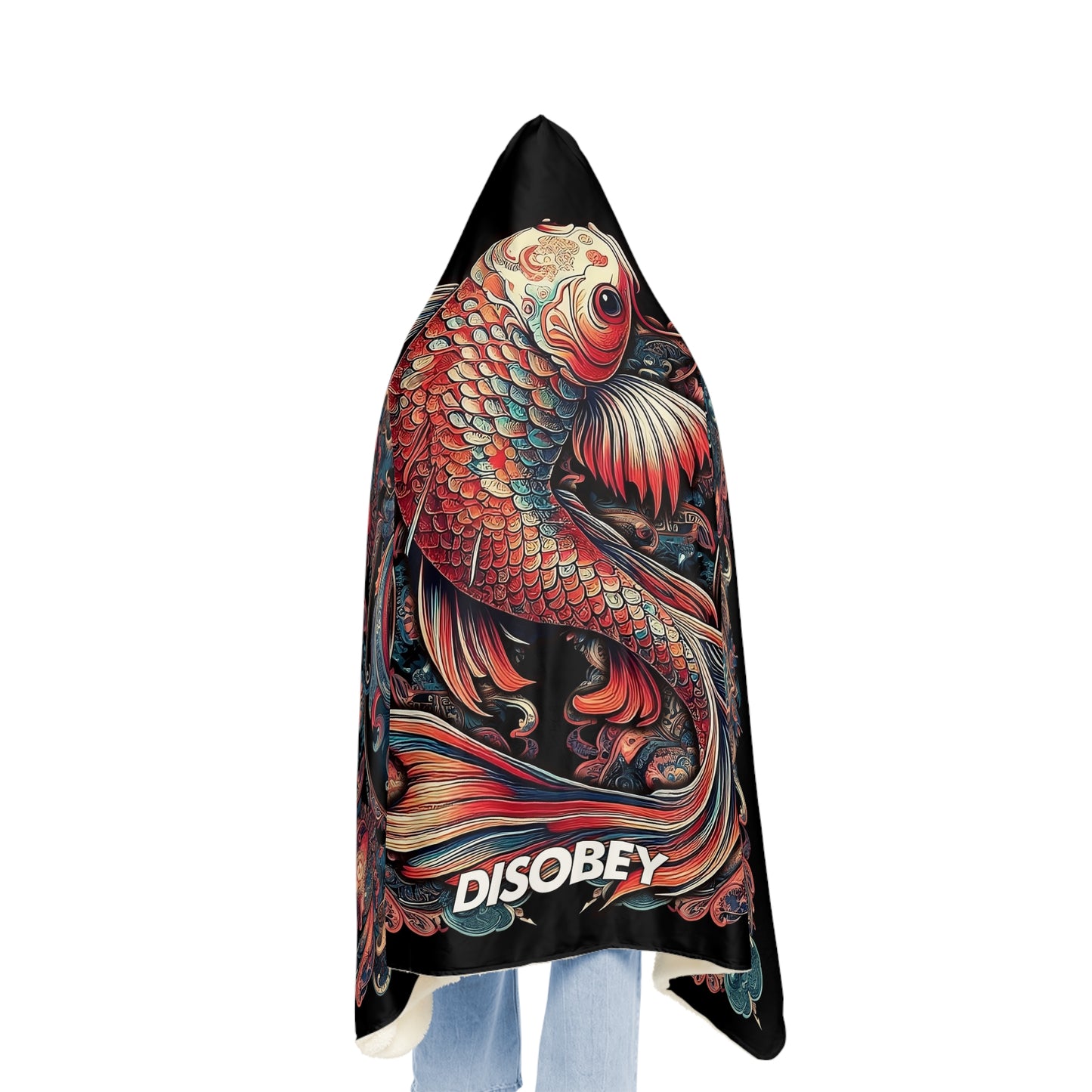 Hooded Snuggle Blanket - ROYAL KOI