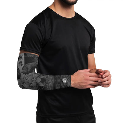 LOTUSFACE BLACK Cooling UV Protective Festival Arm Sleeves