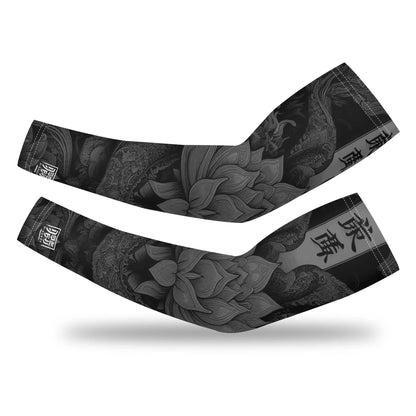 LOTUSFACE BLACK Cooling UV Protective Festival Arm Sleeves