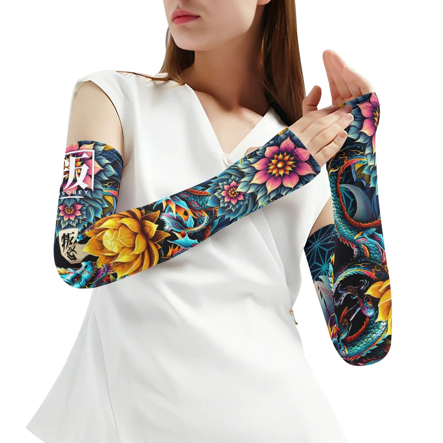 LOTUSFACE 2025 Cooling UV Protective Festival Arm Sleeves