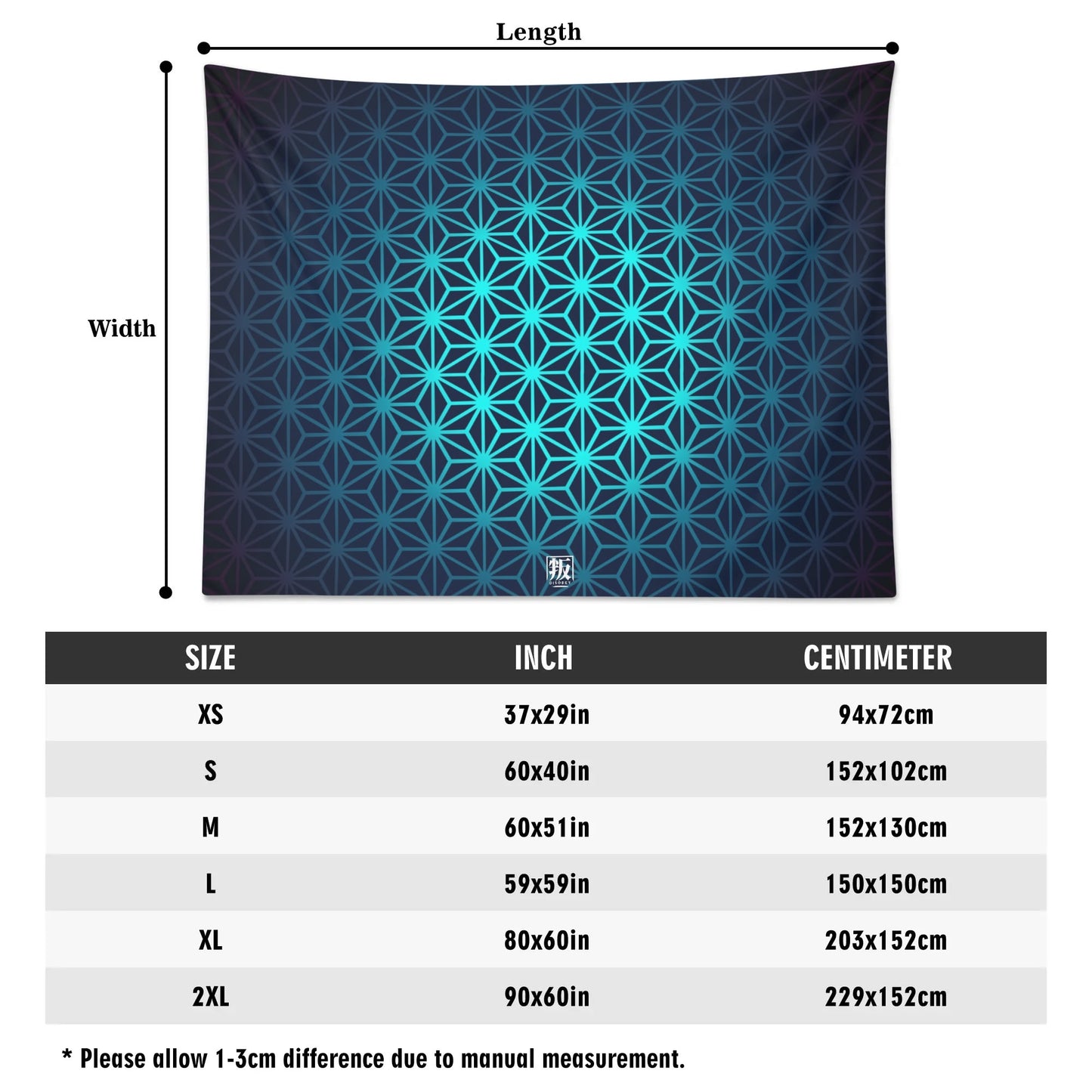 DISOBEY SACRED G Wall Tapestry/Festival Flag (6 Sizes)