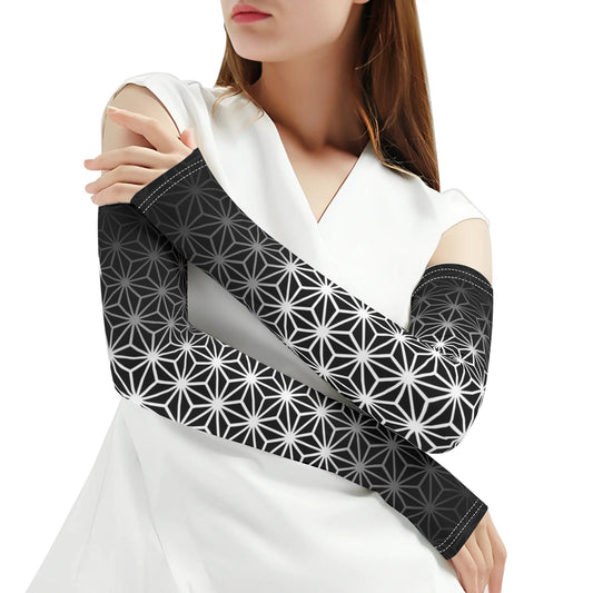 SACRED G BLACK Cooling UV Protective Festival Arm Sleeves