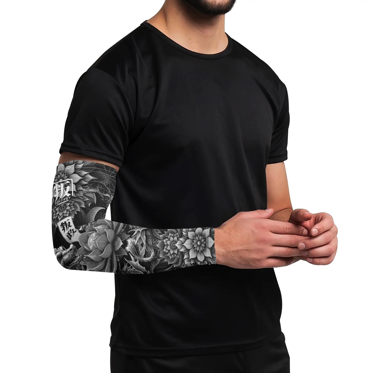 LOTUSFACE 2025 BLACK Cooling UV Protective Festival Arm Sleeves
