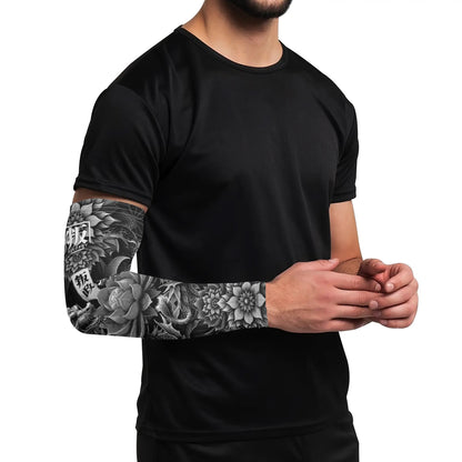 LOTUSFACE 2025 BLACK Cooling UV Protective Festival Arm Sleeves