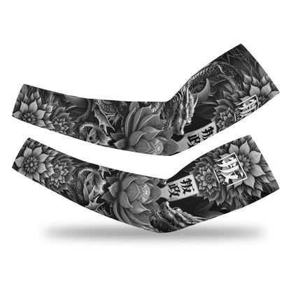 LOTUSFACE 2025 BLACK Cooling UV Protective Festival Arm Sleeves