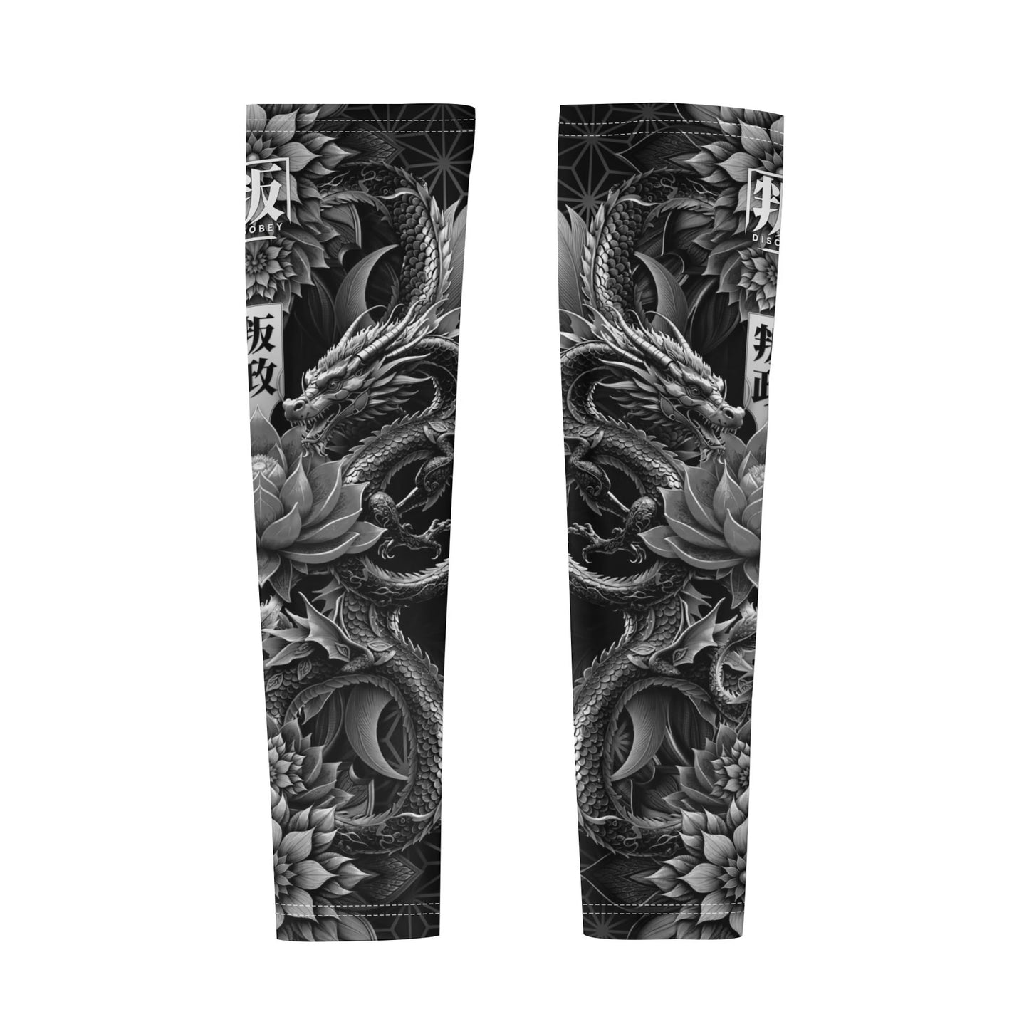LOTUSFACE 2025 BLACK Cooling UV Protective Festival Arm Sleeves