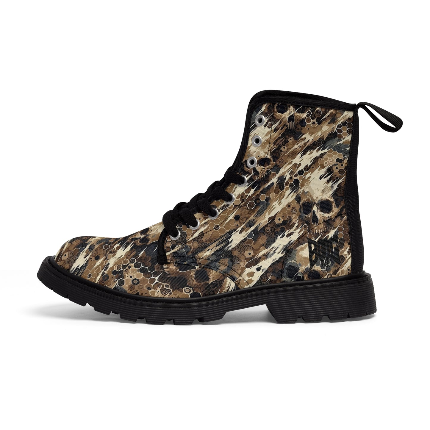 HEXCAM Desert Skull Men's Canvas Boots