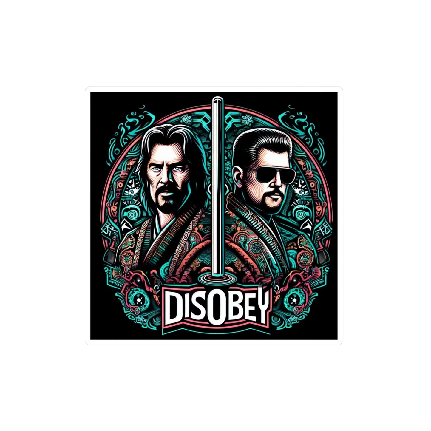 DISOBEY Retro Vinyl Decal (Rocket Appliances)