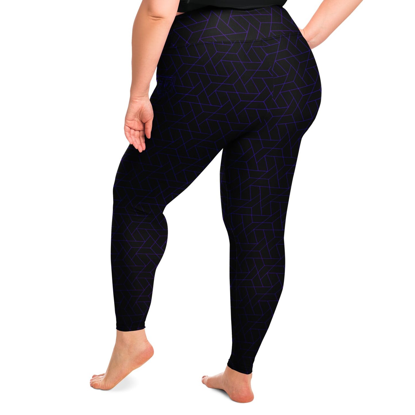 Plus Size Legging - CYBERBLACK DARK